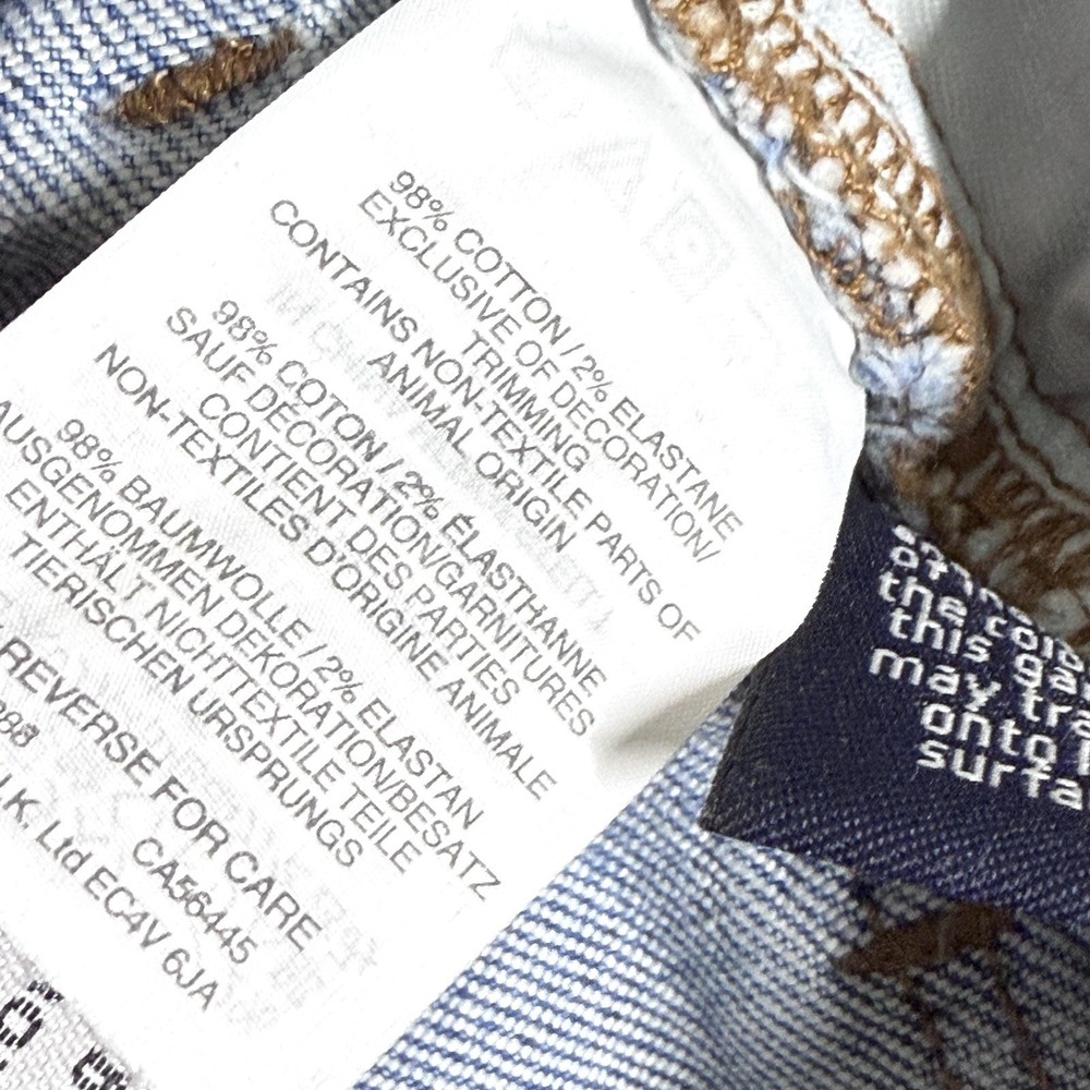 Madewell Jeans Womens 26 Wide Leg Crop Exposed Button Fly Raw Hem Stretch Denim - Picture 6 of 13